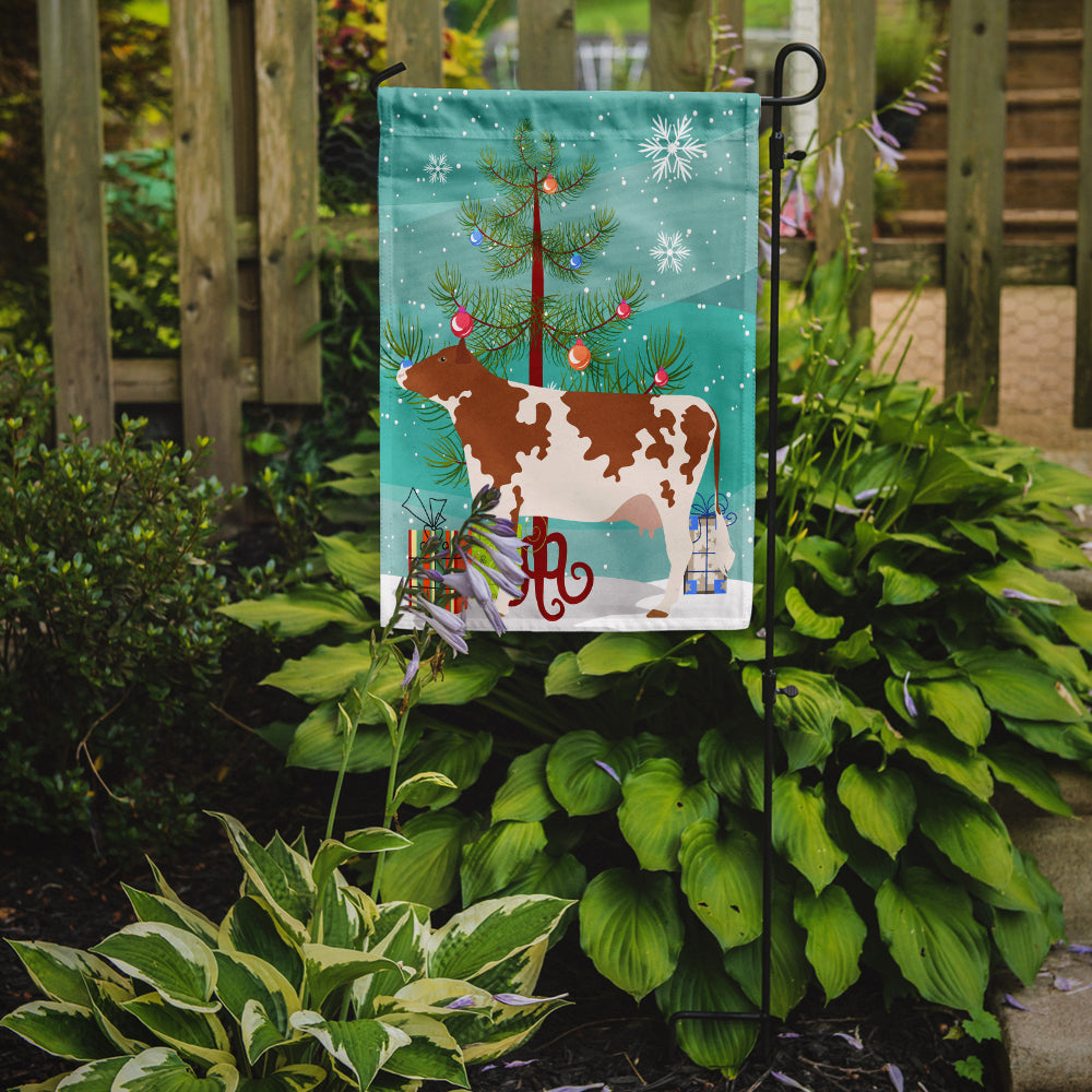 Ayrshire Cow Christmas Flag Garden Size BB9194GF  the-store.com.