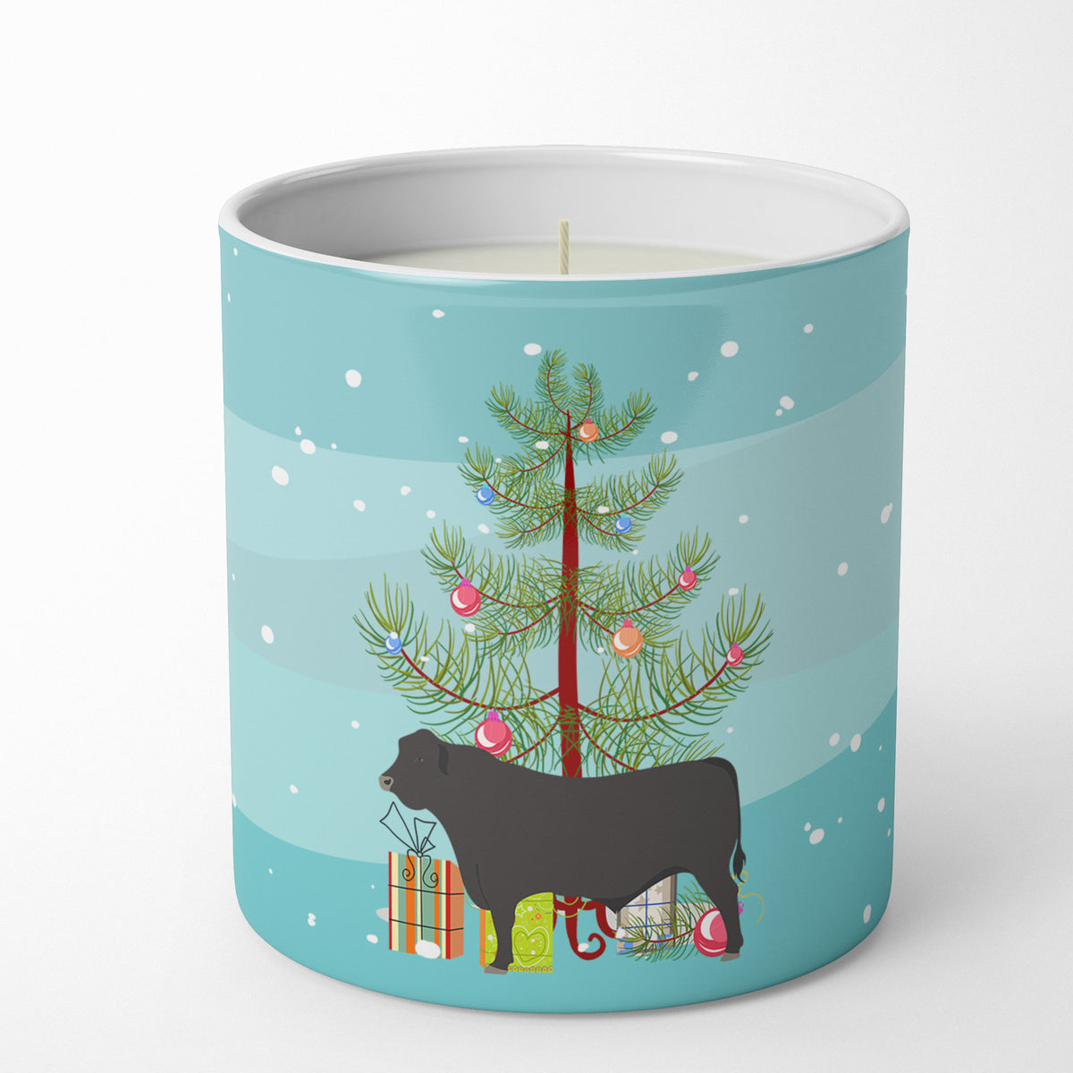 Buy this Black Angus Cow Christmas 10 oz Decorative Soy Candle