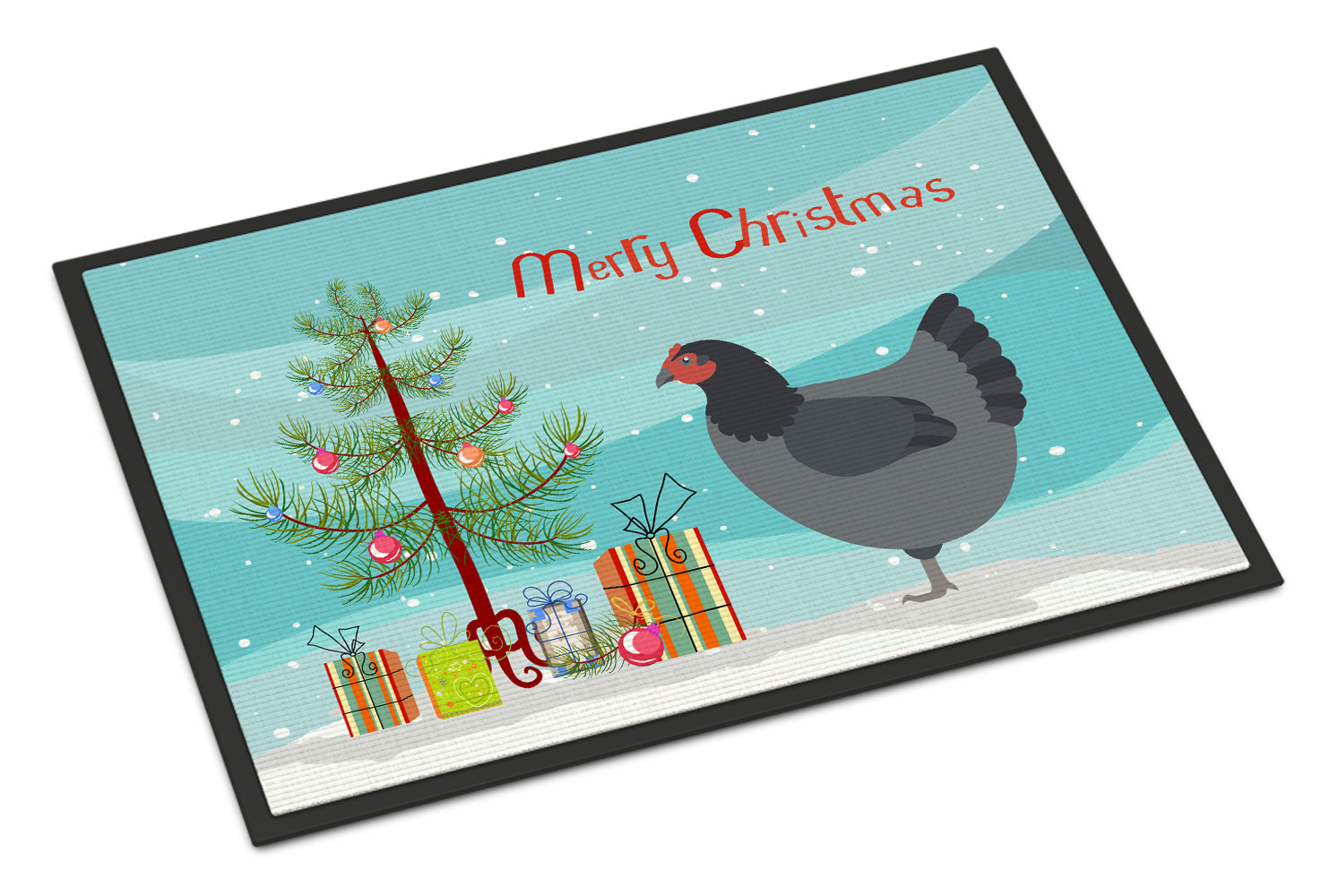 Jersey Giant Chicken Christmas Indoor or Outdoor Mat 18x27 BB9202MAT - the-store.com