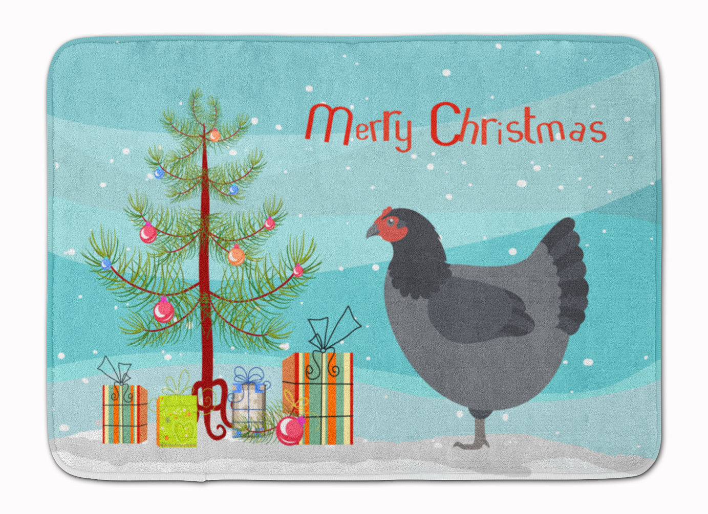 Jersey Giant Chicken Christmas Machine Washable Memory Foam Mat BB9202RUG - the-store.com