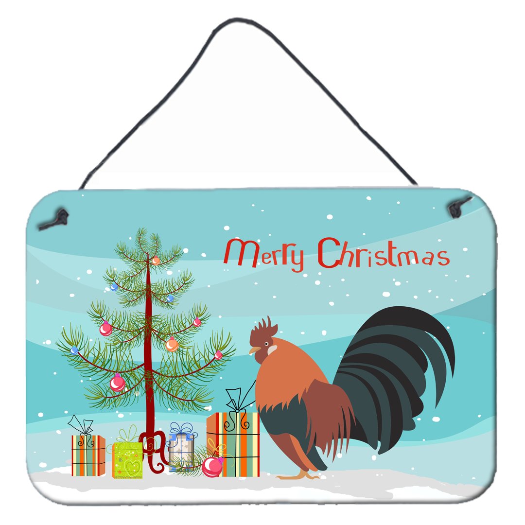 Dutch Bantam Chicken Christmas Wall or Door Hanging Prints BB9203DS812 by Caroline's Treasures