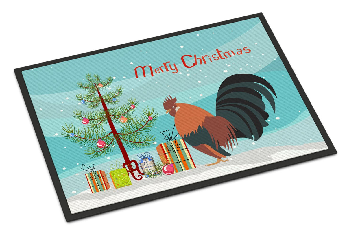 Dutch Bantam Chicken Christmas Indoor or Outdoor Mat 24x36 BB9203JMAT by Caroline&#39;s Treasures