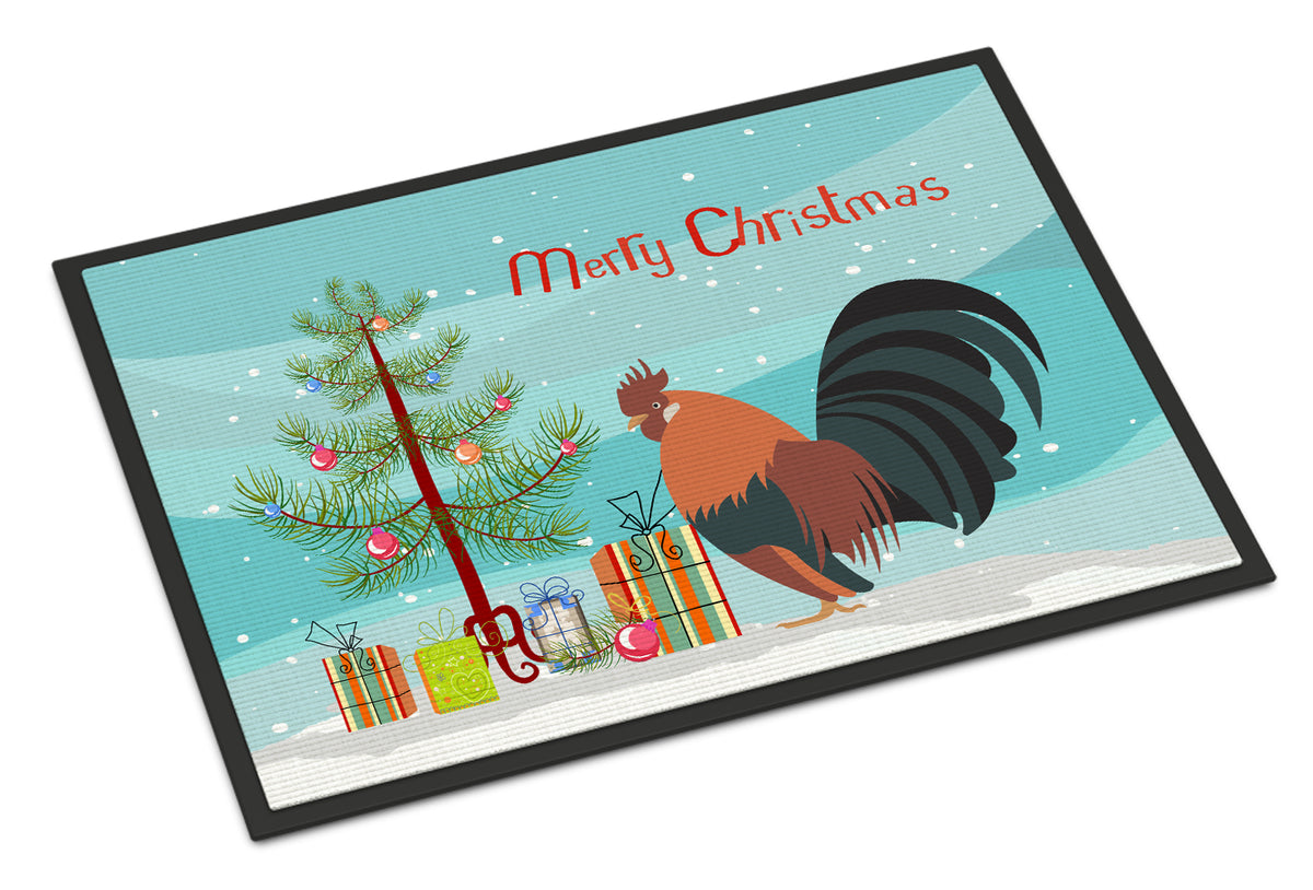 Dutch Bantam Chicken Christmas Indoor or Outdoor Mat 18x27 BB9203MAT - the-store.com