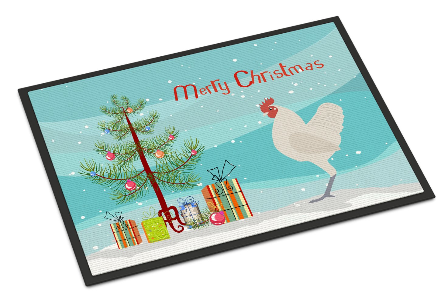 German Langshan Chicken Christmas Indoor or Outdoor Mat 24x36 BB9204JMAT by Caroline's Treasures