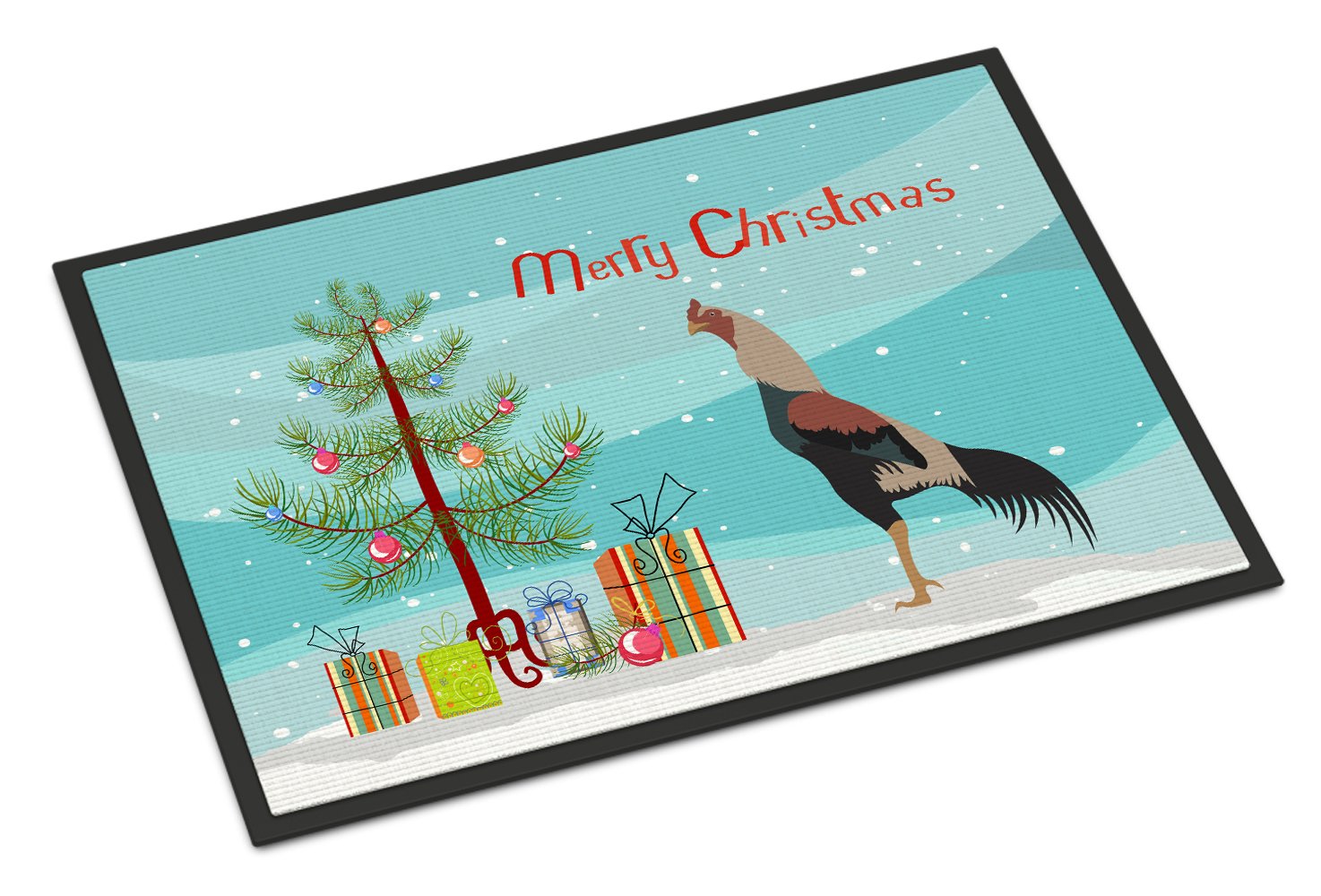 Kulang Chicken Christmas Indoor or Outdoor Mat 24x36 BB9205JMAT by Caroline's Treasures