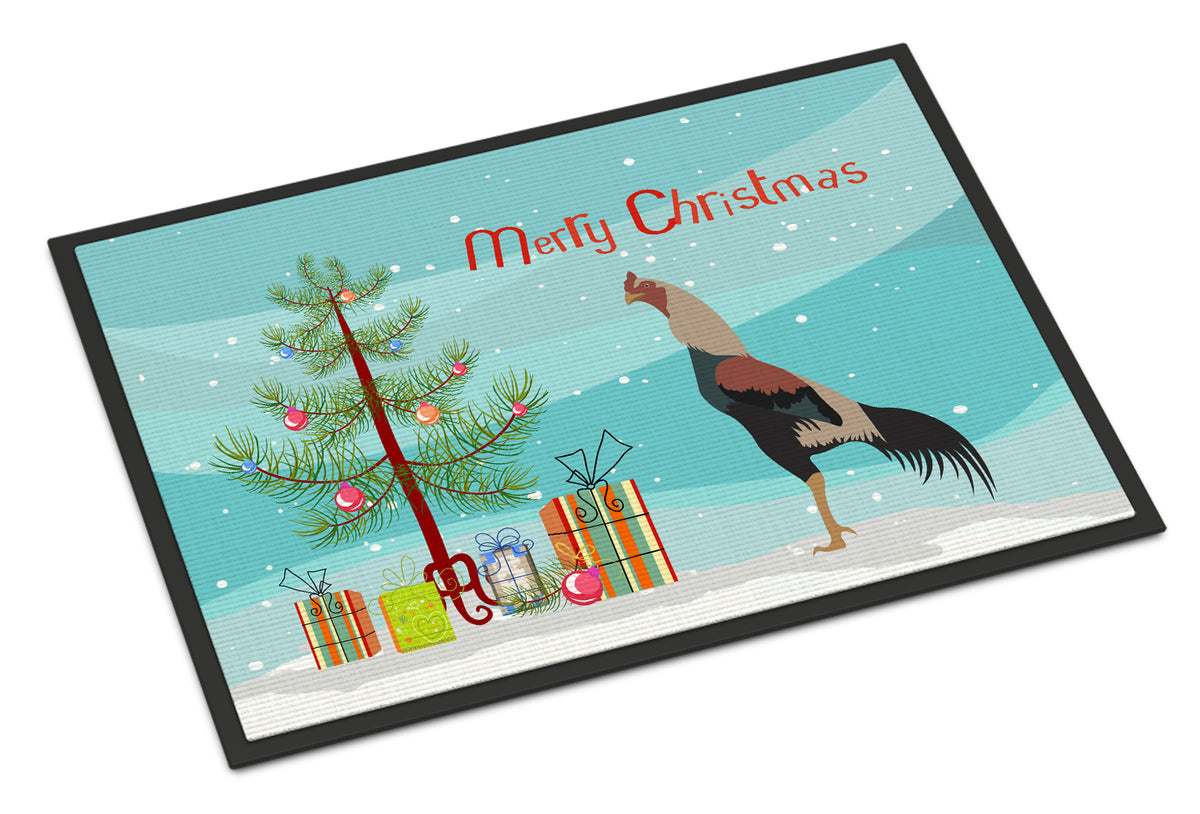 Kulang Chicken Christmas Indoor or Outdoor Mat 18x27 BB9205MAT - the-store.com