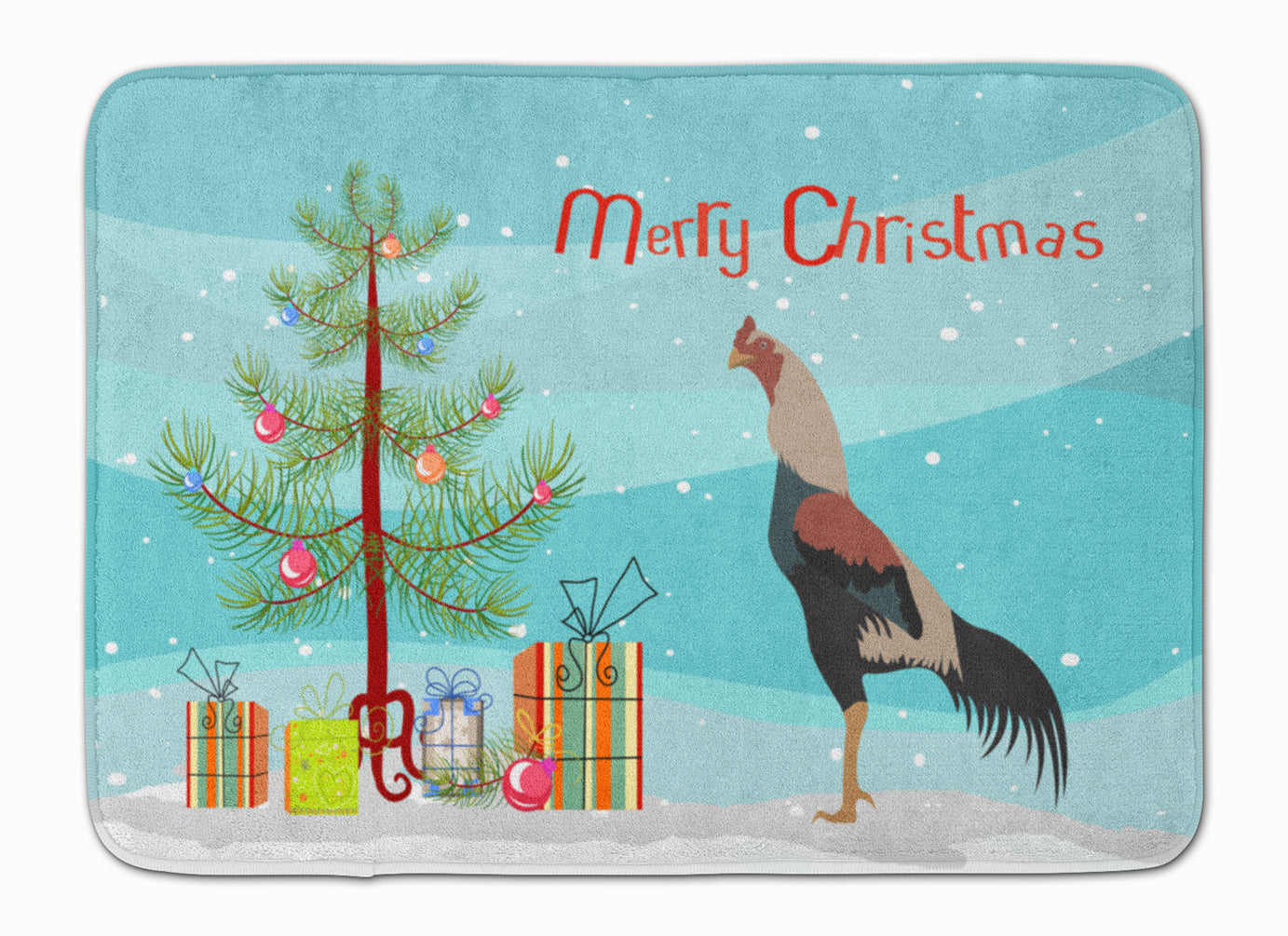 Kulang Chicken Christmas Machine Washable Memory Foam Mat BB9205RUG - the-store.com