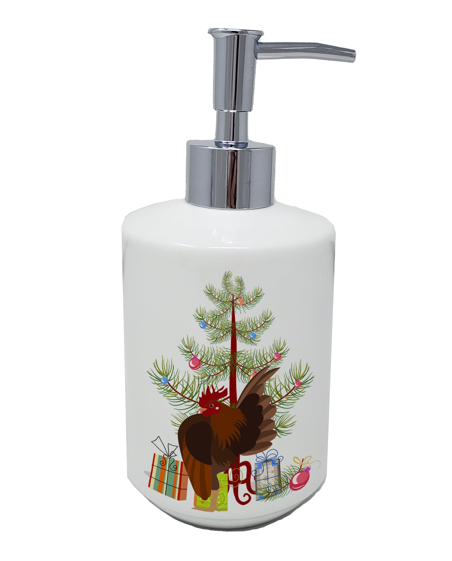 Buy this Malaysian Serama Chicken Christmas Ceramic Soap Dispenser