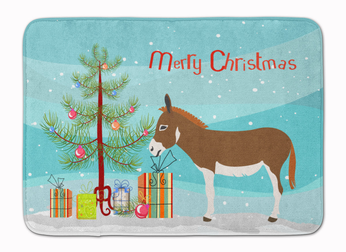 Miniature Mediterranian Donkey Christmas Machine Washable Memory Foam Mat BB9214RUG - the-store.com