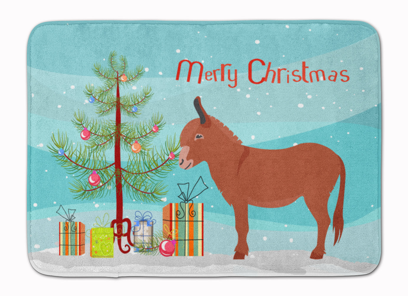 Irish Donkey Christmas Machine Washable Memory Foam Mat BB9215RUG - the-store.com