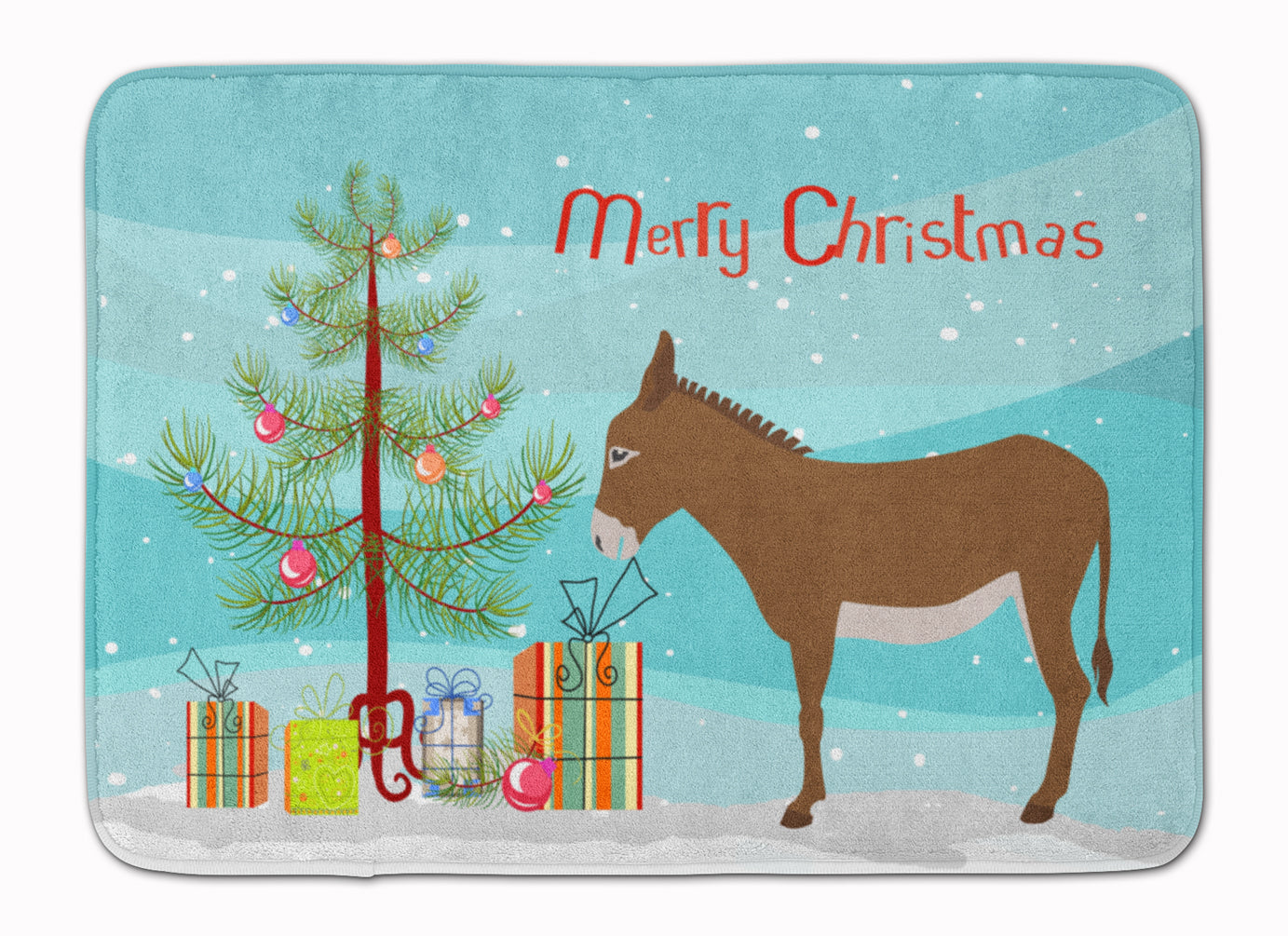 Cotentin Donkey Christmas Machine Washable Memory Foam Mat BB9216RUG - the-store.com