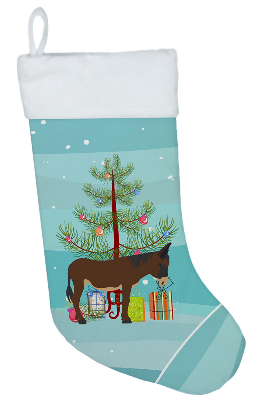 Zamorano-Leones Donkey Christmas Christmas Stocking BB9220CS  the-store.com.