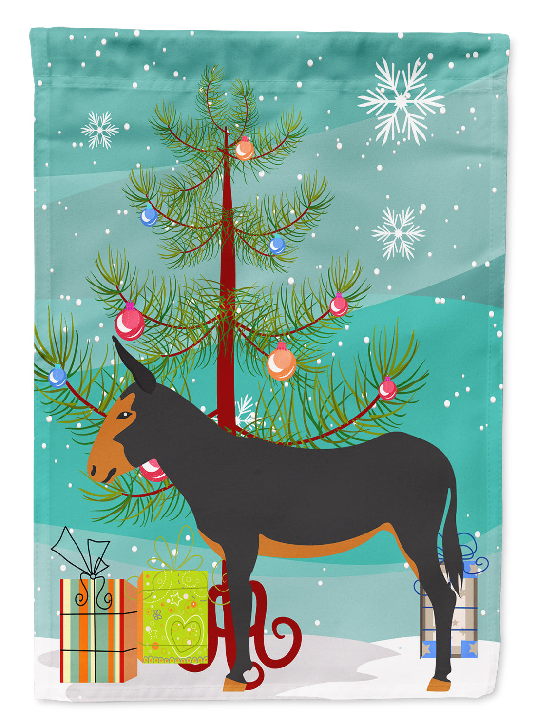 Catalan Donkey Christmas Flag Garden Size BB9222GF  the-store.com.