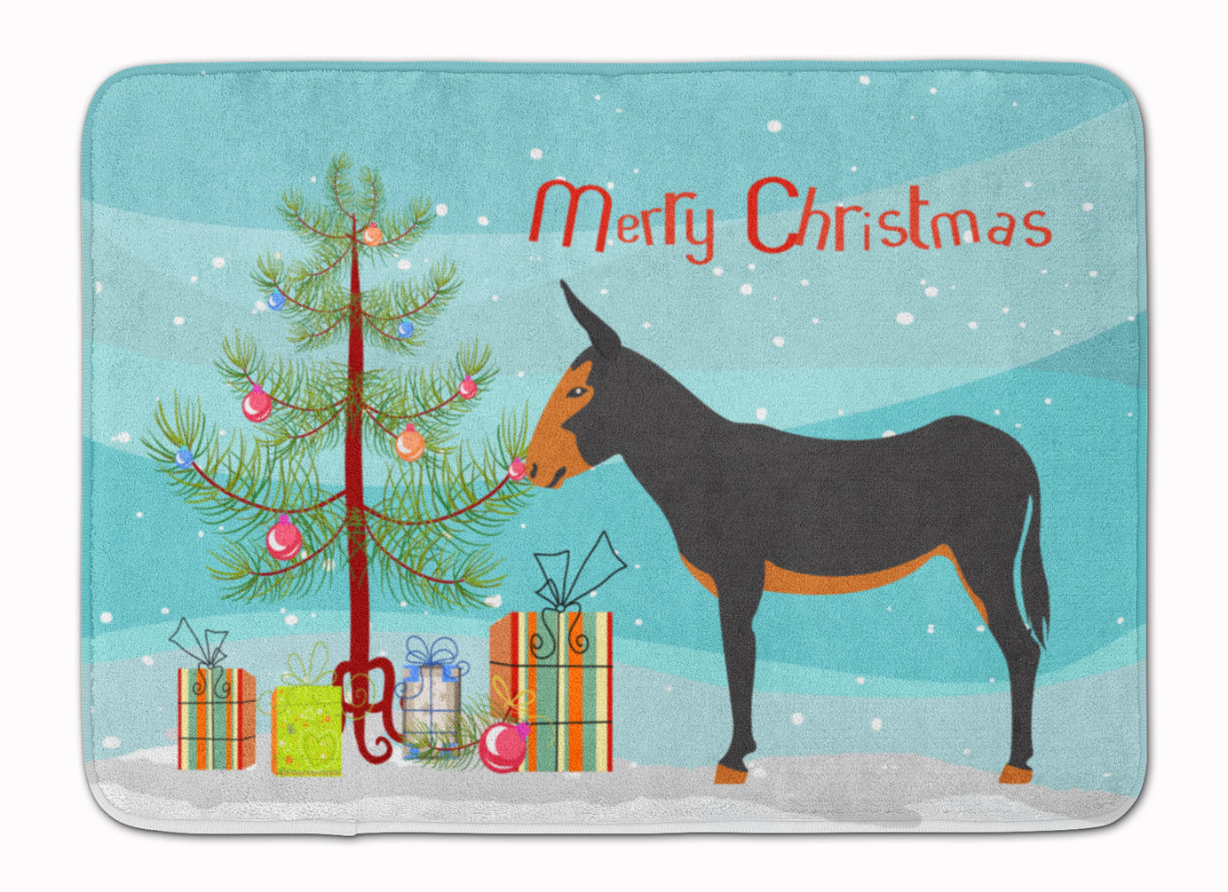 Catalan Donkey Christmas Machine Washable Memory Foam Mat BB9222RUG - the-store.com