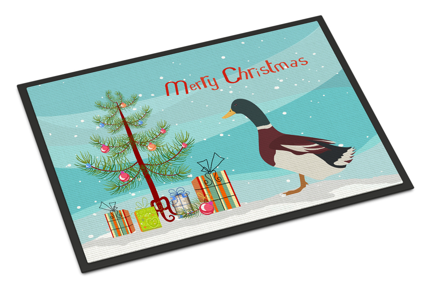 Rouen Duck Christmas Indoor or Outdoor Mat 18x27 BB9223MAT - the-store.com