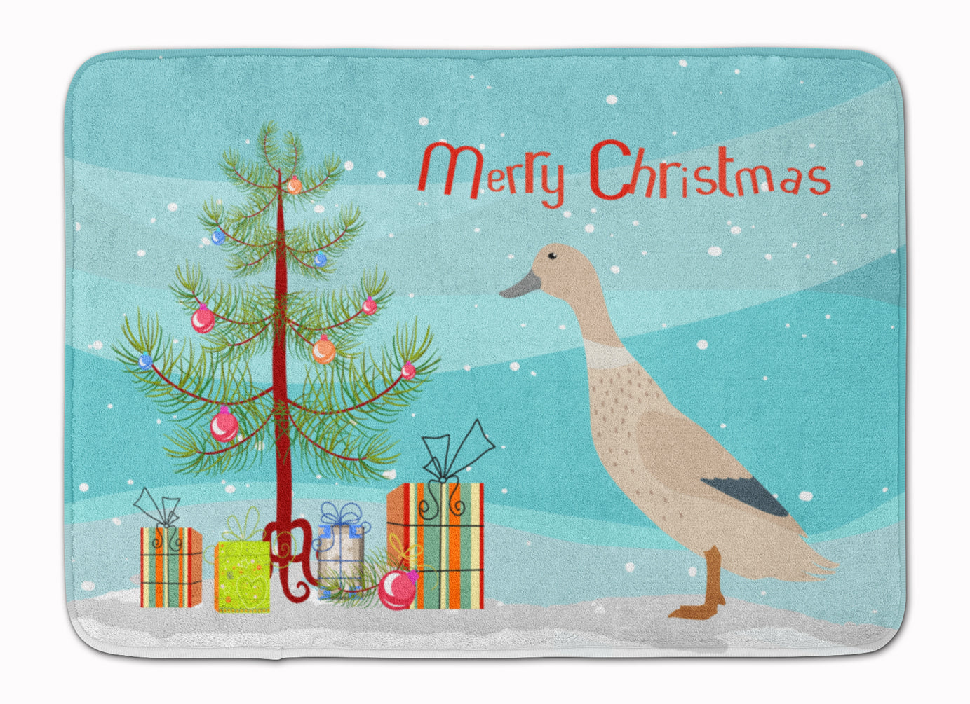 West Harlequin Duck Christmas Machine Washable Memory Foam Mat BB9225RUG - the-store.com