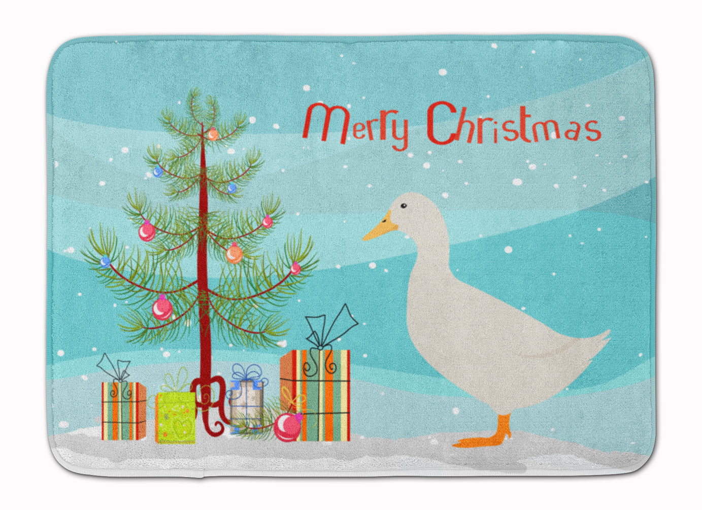 American Pekin Duck Christmas Machine Washable Memory Foam Mat BB9227RUG - the-store.com