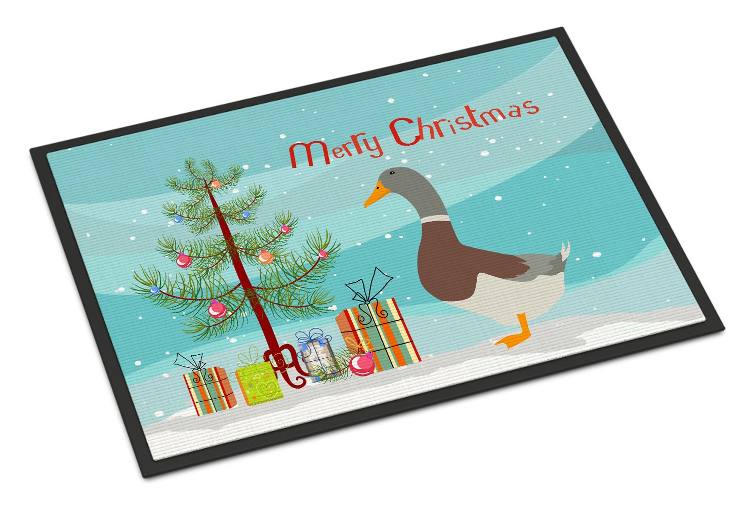 Saxony Sachsenente Duck Christmas Indoor or Outdoor Mat 24x36 BB9230JMAT by Caroline's Treasures