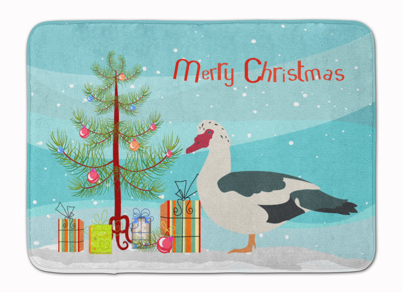 Muscovy Duck Christmas Machine Washable Memory Foam Mat BB9231RUG - the-store.com