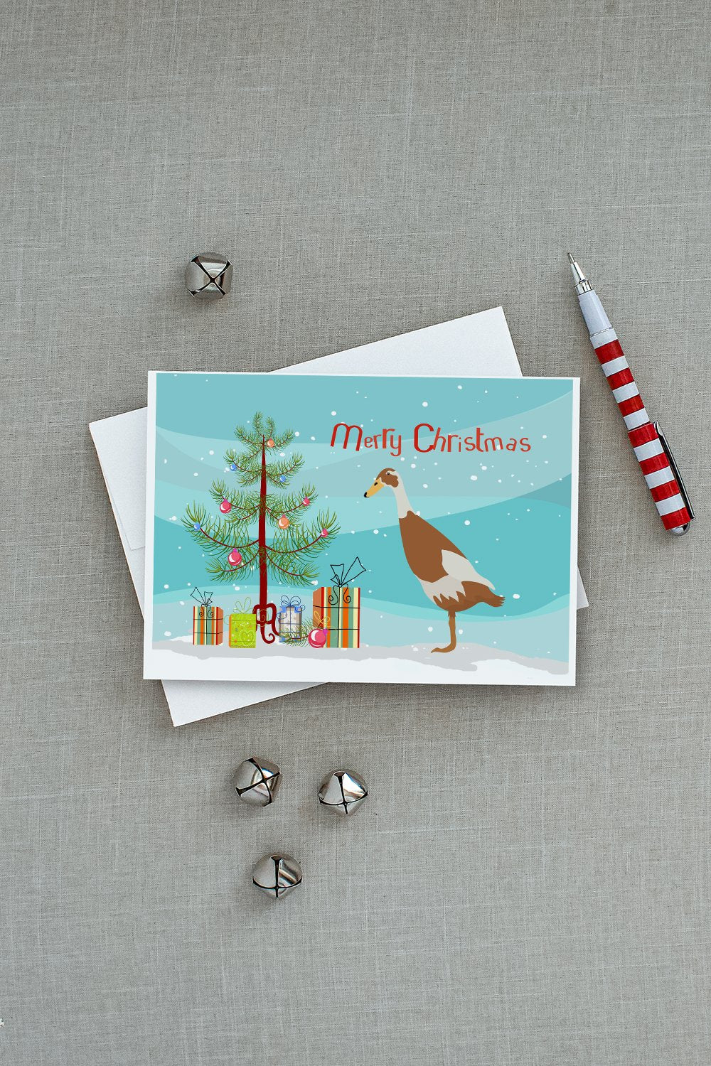 Indian Runner Duck Christmas Greeting Cards and Envelopes Pack of 8 - the-store.com