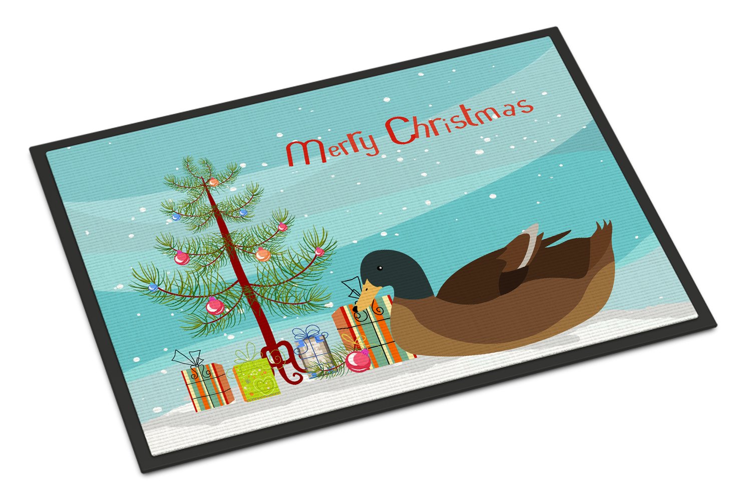 Khaki Campbell Duck Christmas Indoor or Outdoor Mat 24x36 BB9233JMAT by Caroline's Treasures