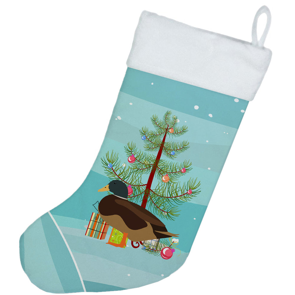 Silver Bantam Duck Christmas Christmas Stocking BB9234CS  the-store.com.