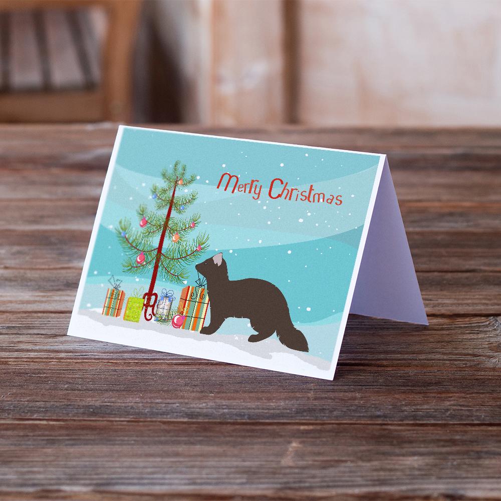 Buy this Sable Marten Christmas Greeting Cards and Envelopes Pack of 8