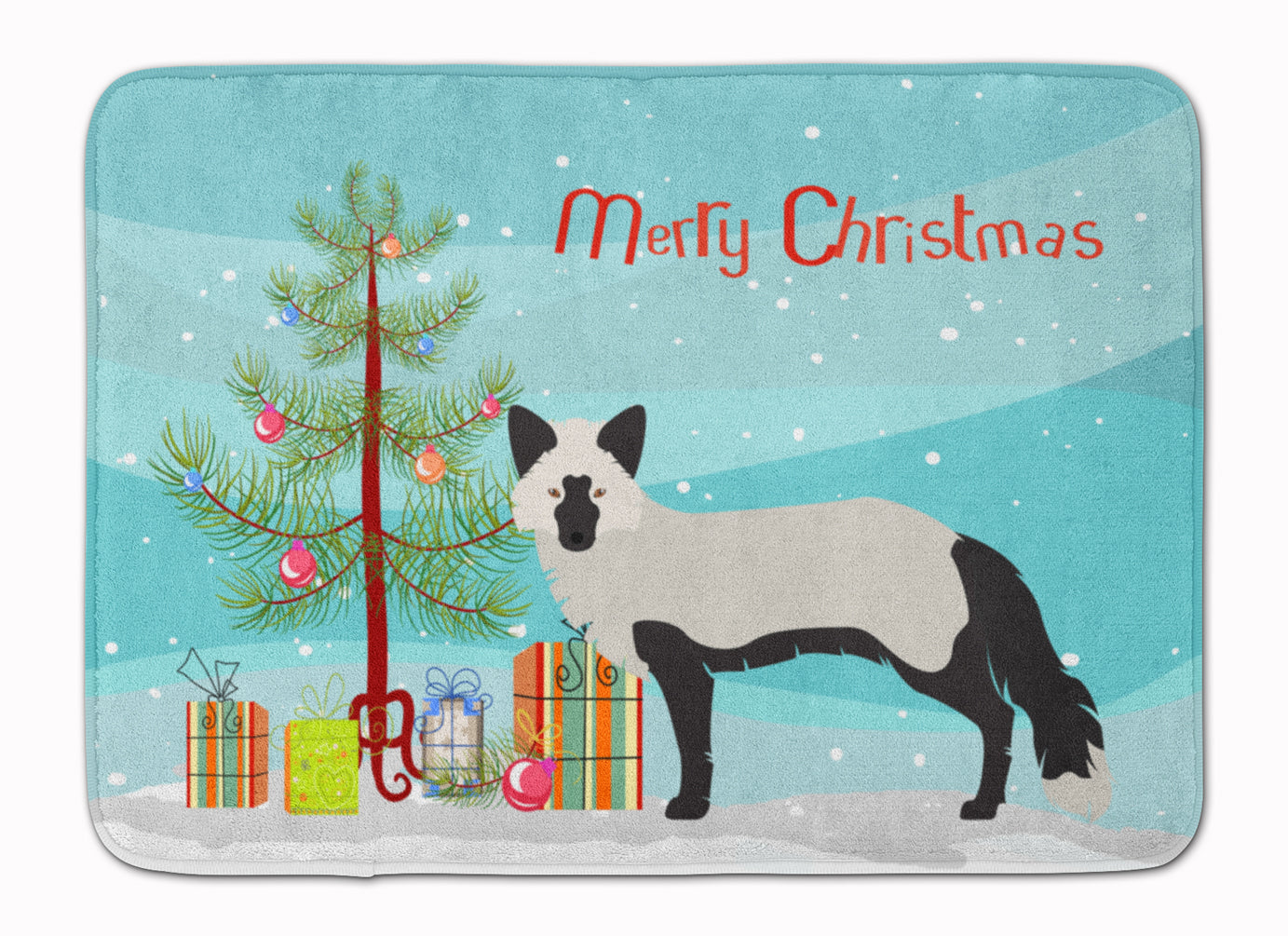 Silver Fox Christmas Machine Washable Memory Foam Mat BB9238RUG - the-store.com