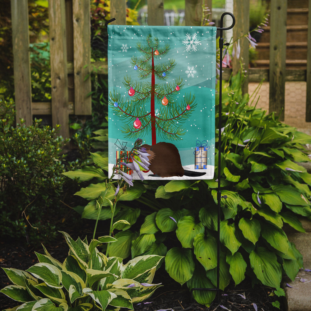 Eurasian Beaver Christmas Flag Garden Size BB9240GF  the-store.com.