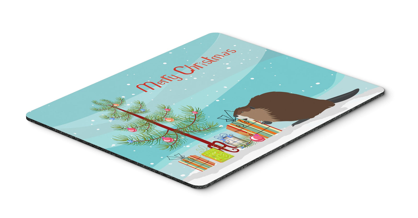 Eurasian Beaver Christmas Mouse Pad, Hot Pad or Trivet BB9240MP by Caroline's Treasures