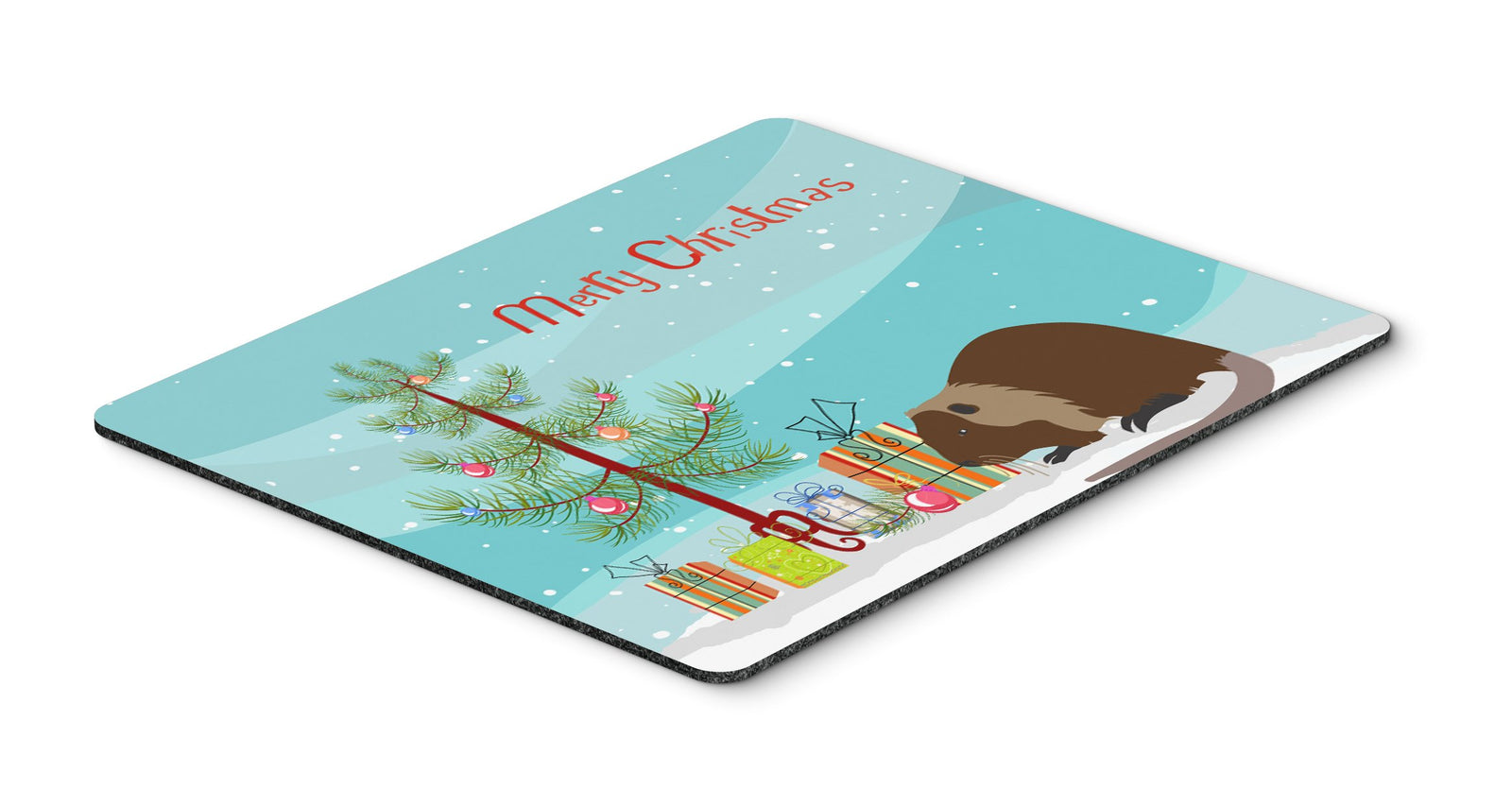 Coypu Nutria River Rat Christmas Mouse Pad, Hot Pad or Trivet BB9246MP by Caroline's Treasures