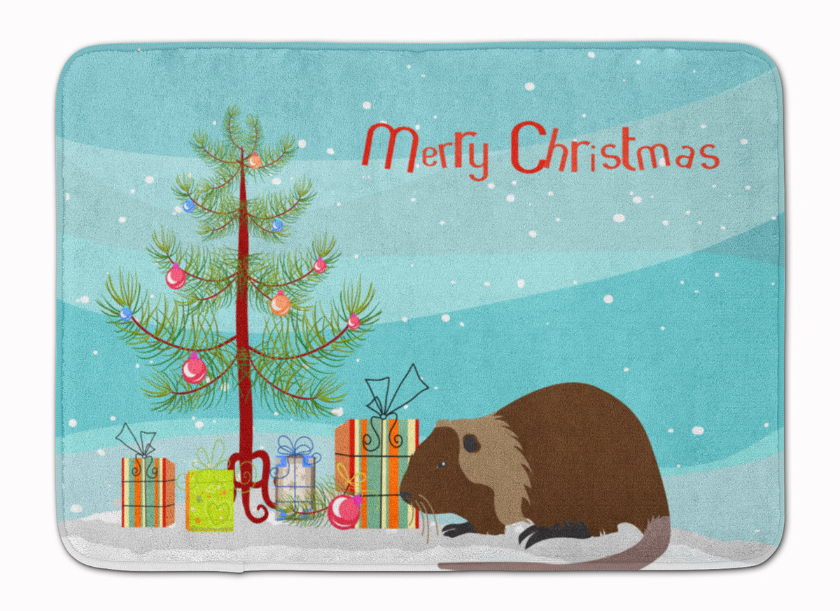 Coypu Nutria River Rat Christmas Machine Washable Memory Foam Mat BB9246RUG - the-store.com