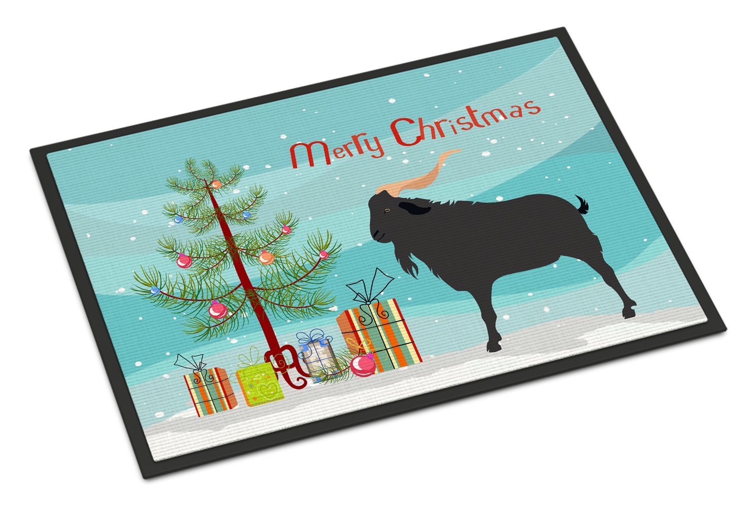 Verata Goat Christmas Indoor or Outdoor Mat 24x36 BB9249JMAT by Caroline's Treasures