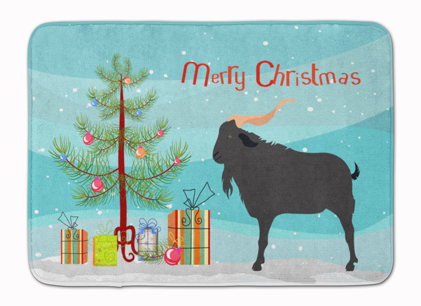 Verata Goat Christmas Machine Washable Memory Foam Mat BB9249RUG - the-store.com