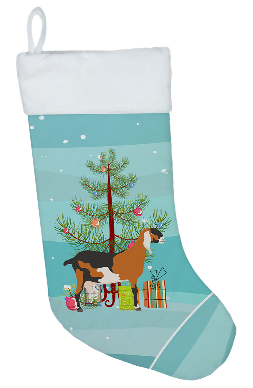 Anglo-nubian Nubian Goat Christmas Christmas Stocking BB9250CS  the-store.com.