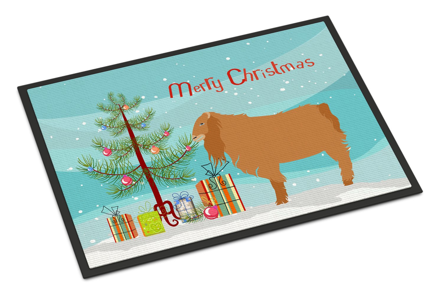 American Lamancha Goat Christmas Indoor or Outdoor Mat 24x36 BB9252JMAT by Caroline's Treasures