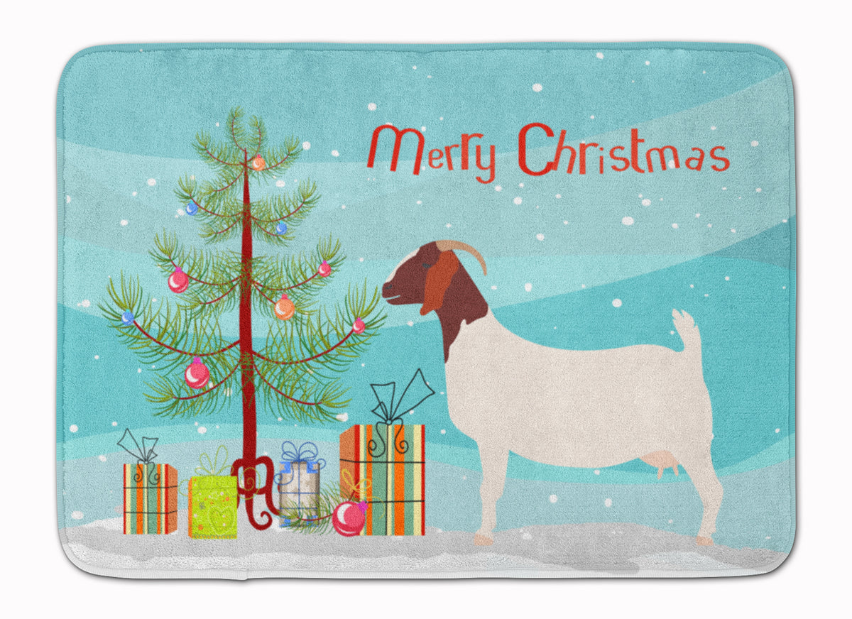 Boer Goat Christmas Machine Washable Memory Foam Mat BB9253RUG - the-store.com