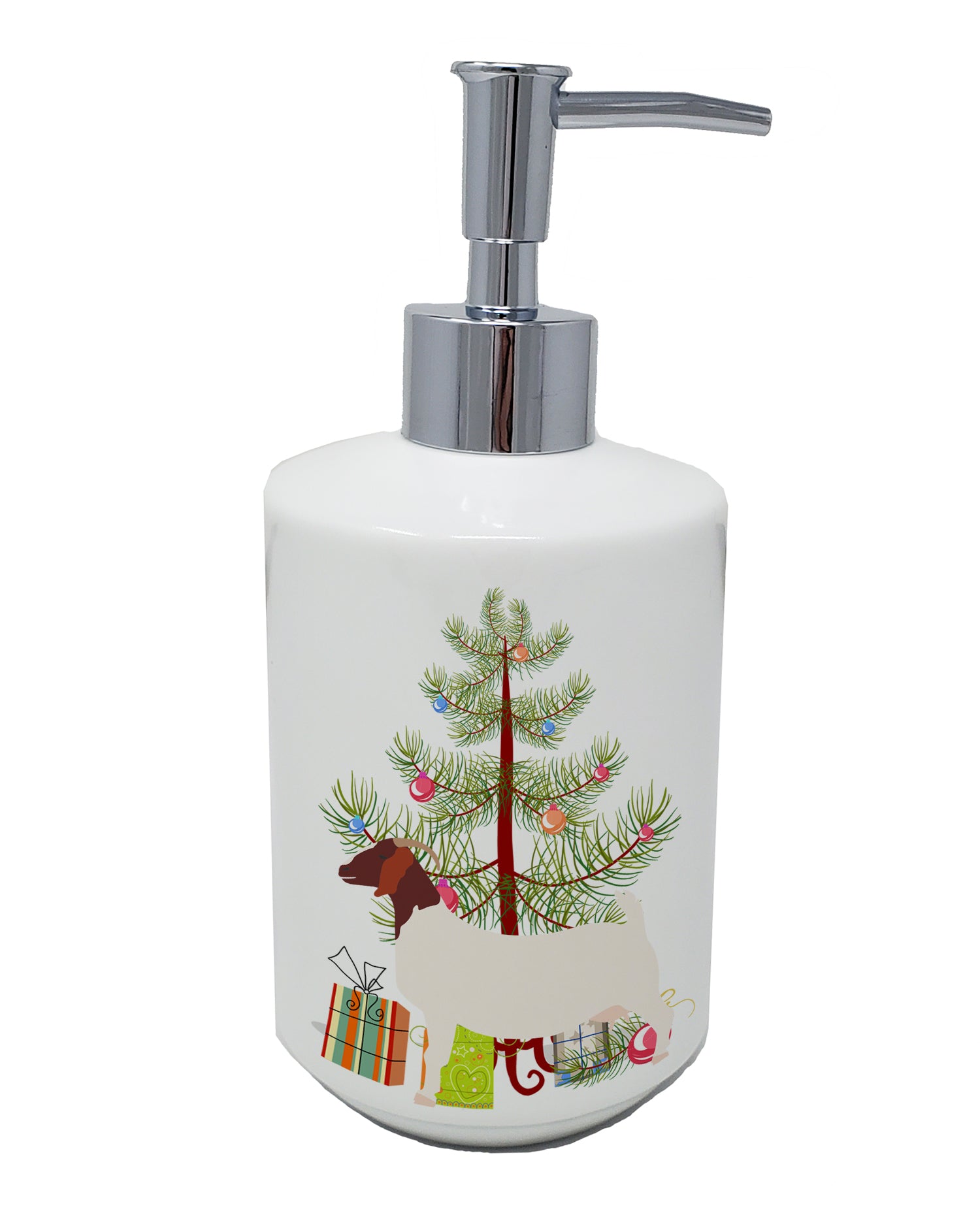 Buy this Boer Goat Christmas Ceramic Soap Dispenser