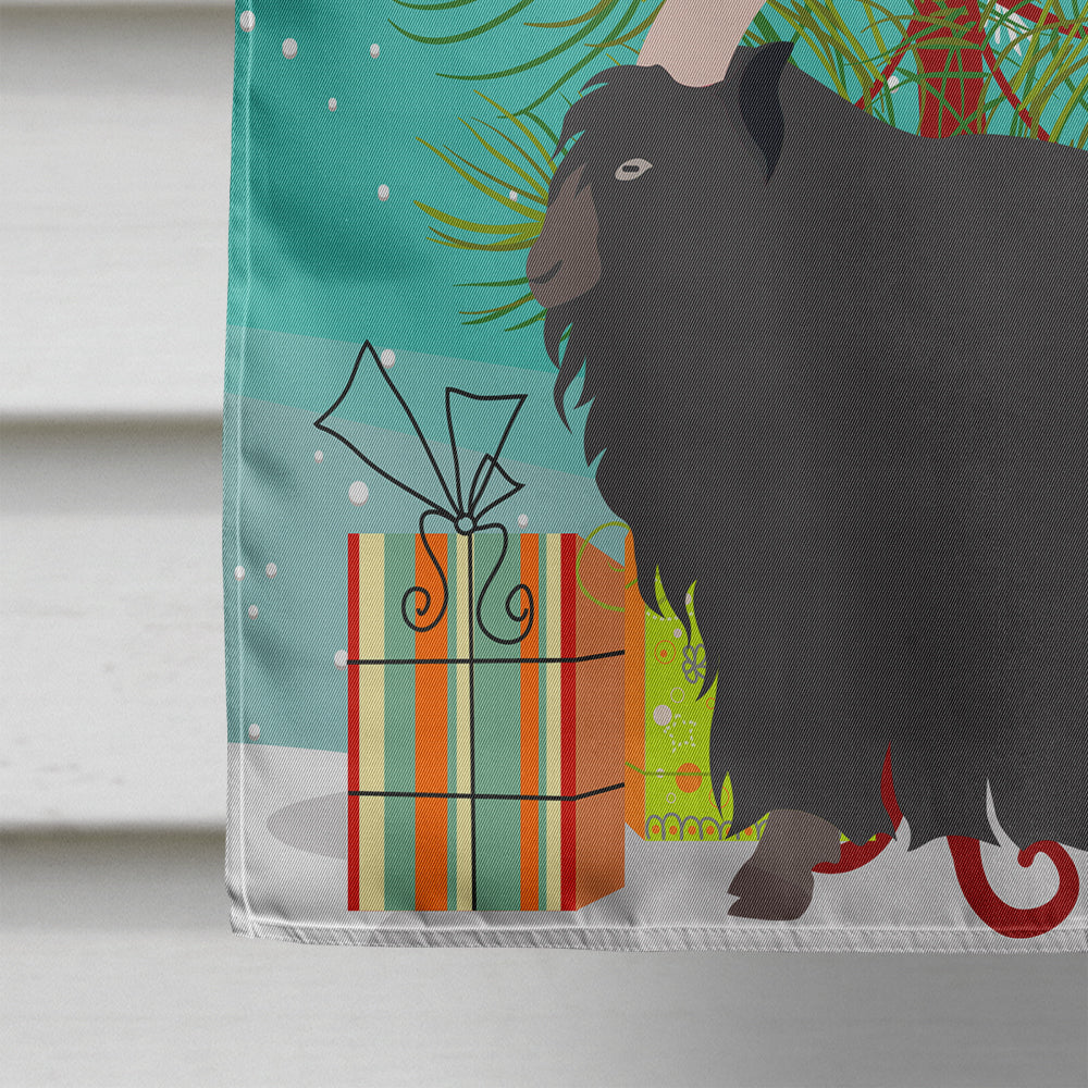 Welsh Black-Necked Goat Christmas Flag Canvas House Size BB9254CHF  the-store.com.