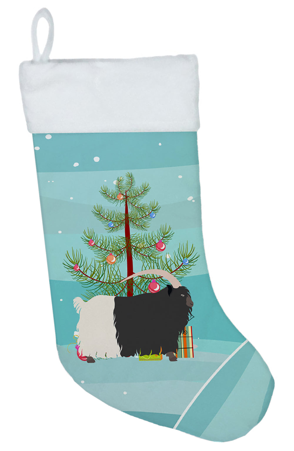 Welsh Black-Necked Goat Christmas Christmas Stocking BB9254CS  the-store.com.