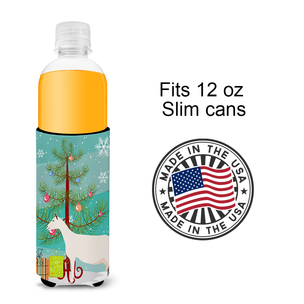 Saanen Goat Christmas  Ultra Hugger for slim cans BB9256MUK  the-store.com.