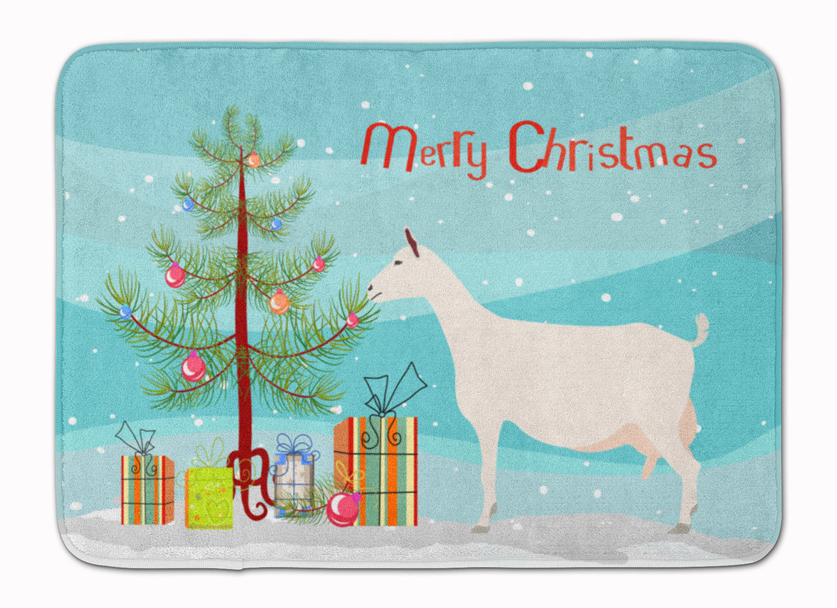 Saanen Goat Christmas Machine Washable Memory Foam Mat BB9256RUG - the-store.com