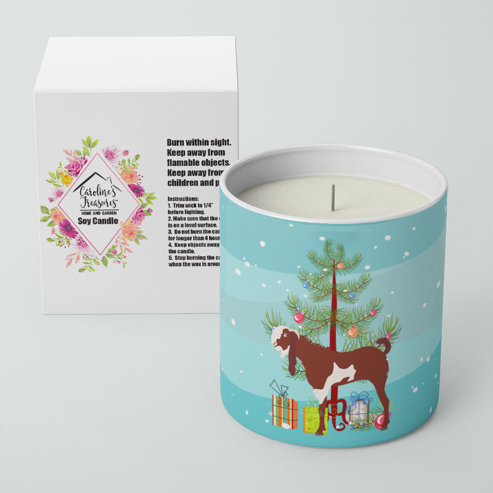 Jamnapari Goat Christmas 10 oz Decorative Soy Candle - the-store.com