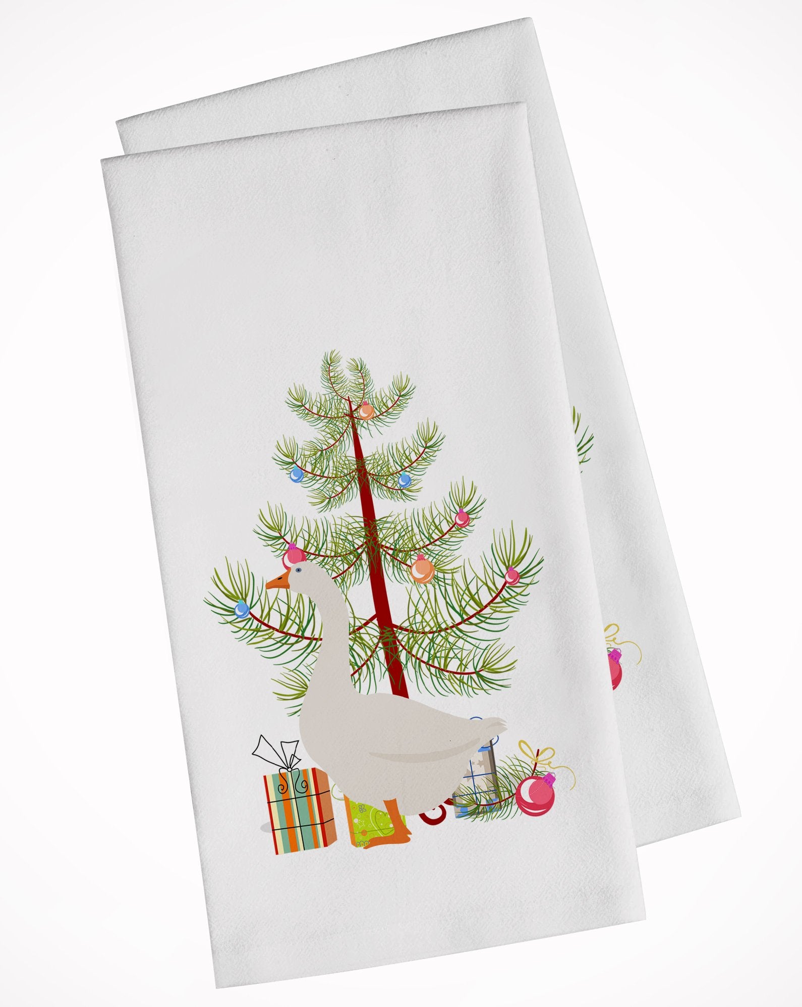 Embden Goose Christmas White Kitchen Towel Set of 2 BB9259WTKT by Caroline's Treasures