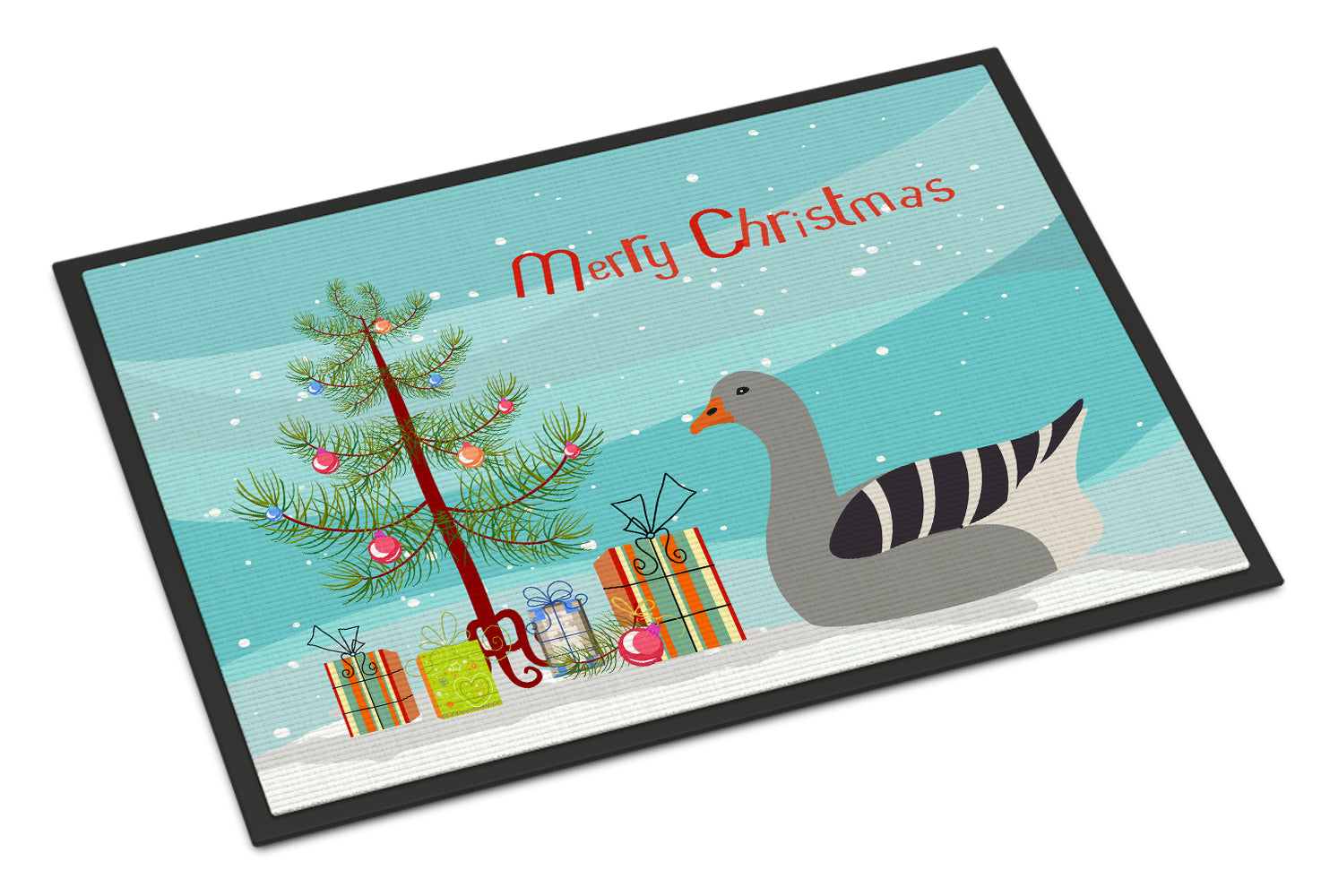 Pilgrim Goose Christmas Indoor or Outdoor Mat 18x27 BB9260MAT - the-store.com