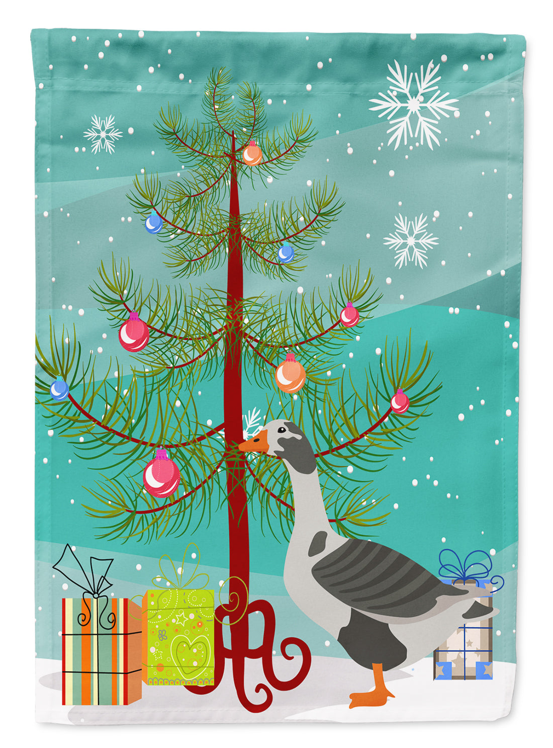 West of England Goose Christmas Flag Garden Size BB9262GF  the-store.com.