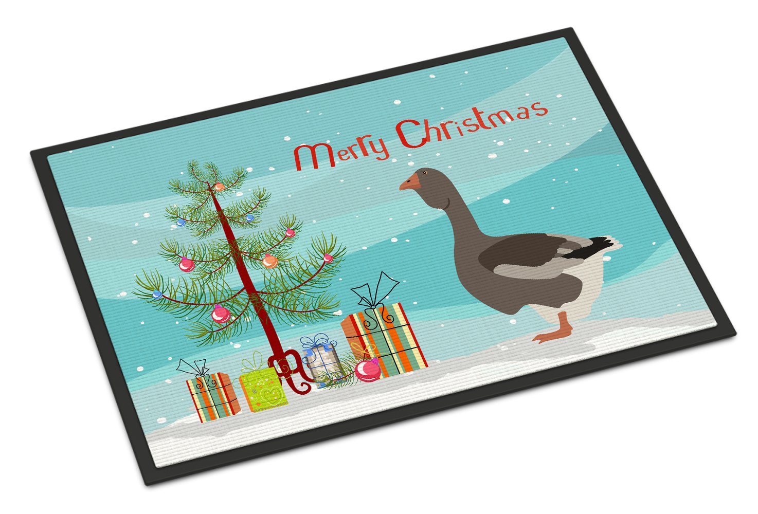 Toulouse Goose Christmas Indoor or Outdoor Mat 24x36 BB9264JMAT by Caroline's Treasures