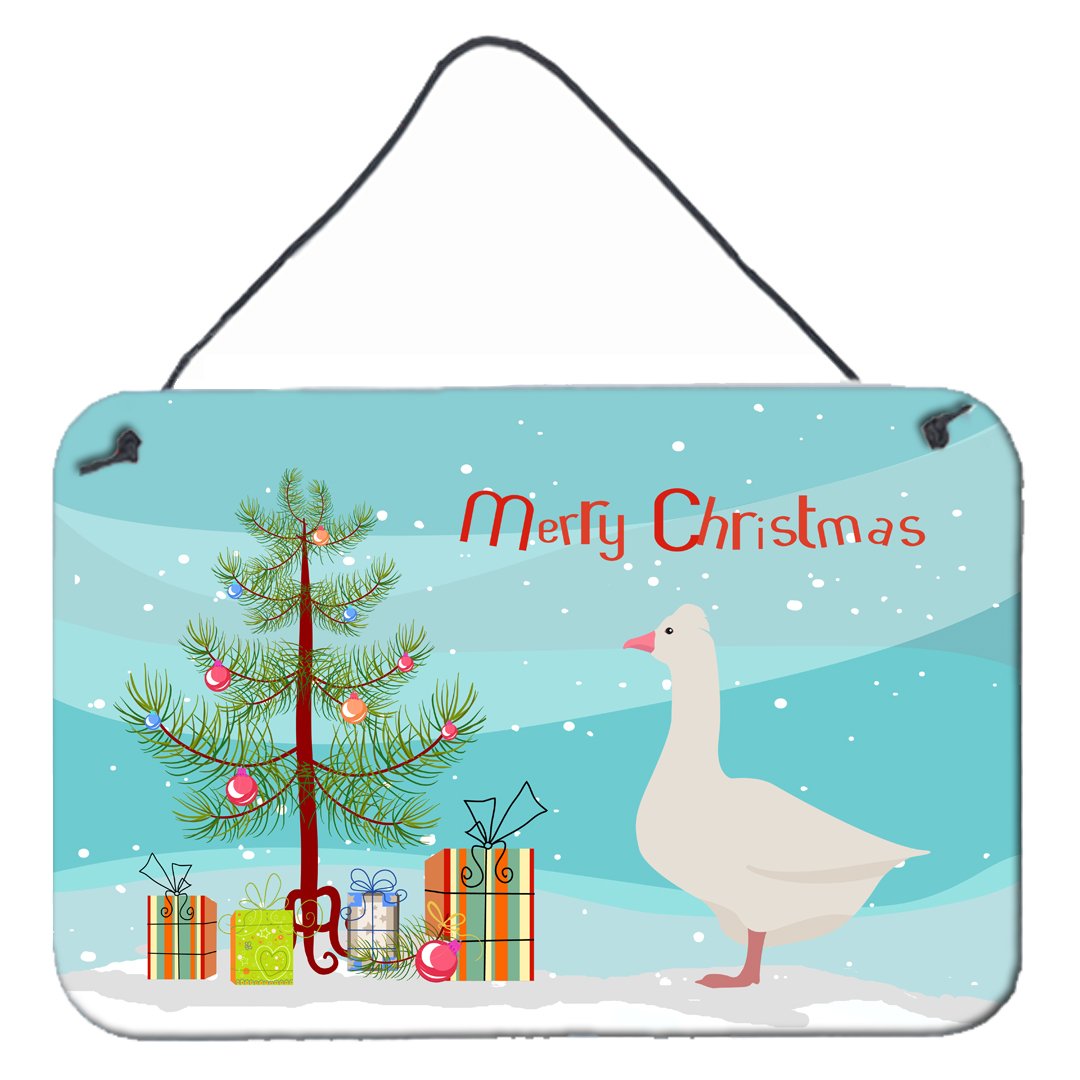 Roman Goose Christmas Wall or Door Hanging Prints BB9265DS812 by Caroline&#39;s Treasures