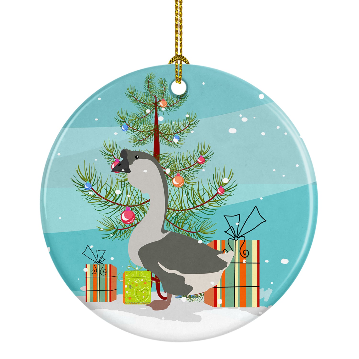 African Goose Christmas Ceramic Ornament BB9266CO1 - the-store.com