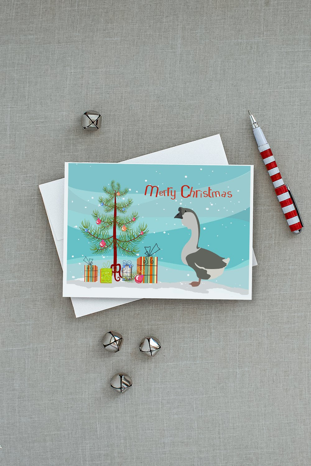 African Goose Christmas Greeting Cards and Envelopes Pack of 8 - the-store.com